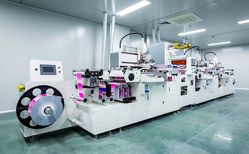 Printing Production Line with Operator