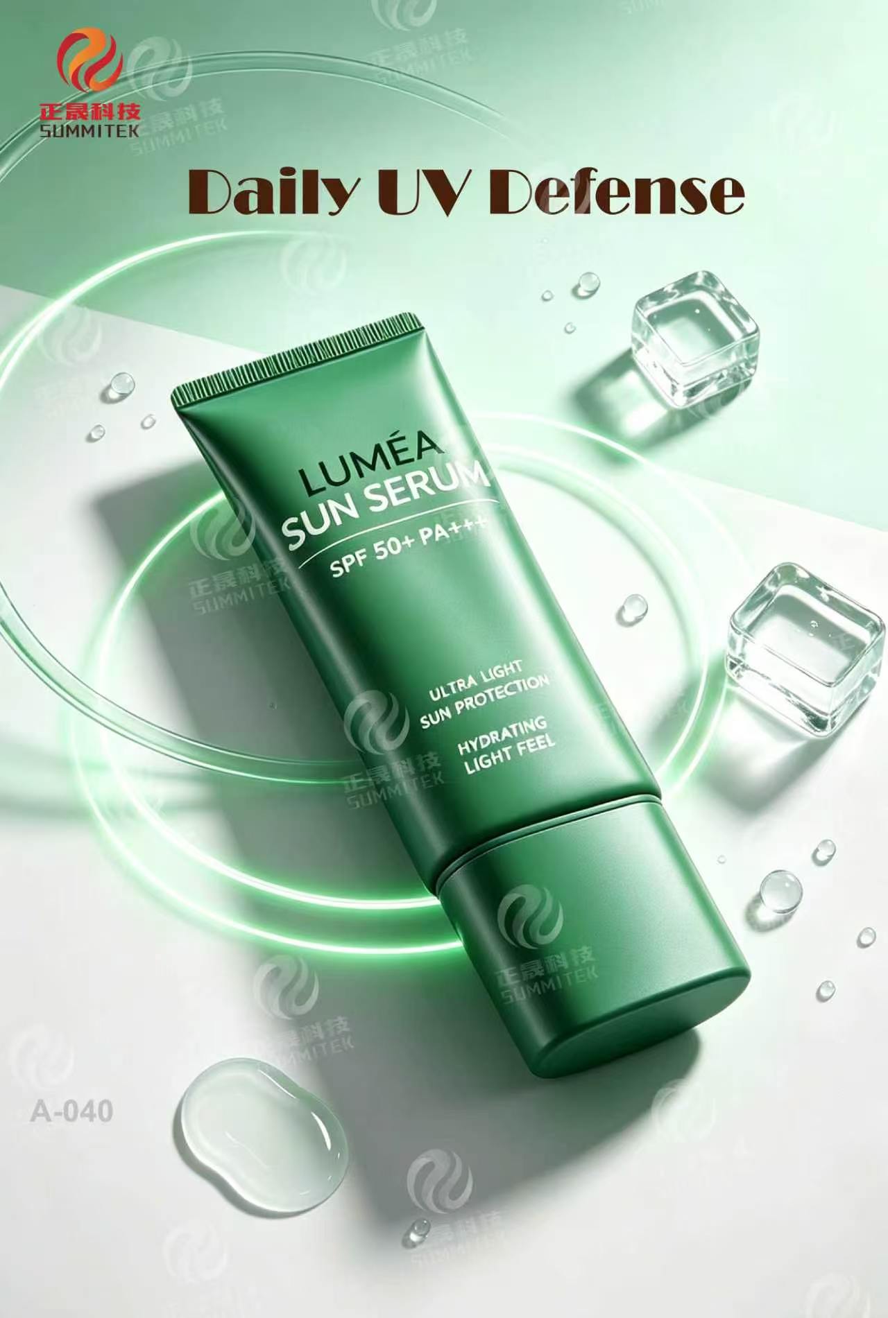 Sunscreen Cosmetic Tubes With Long Nozzle