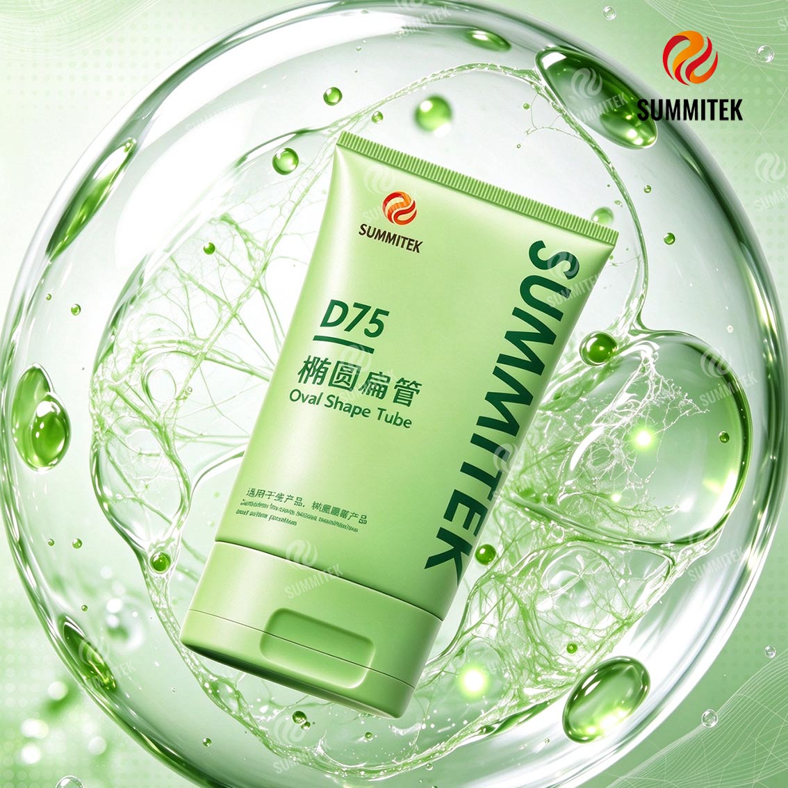D75 Oval Shape Cosmetic Tubes for Body Lotion & Hair Care