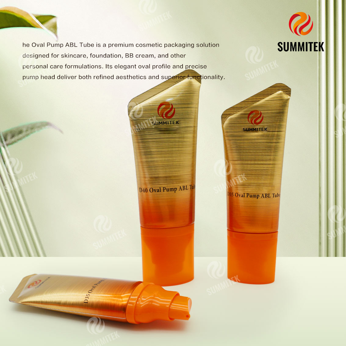 ABL Pump Tube | High Barrier Aluminum Plastic Skincare Tube