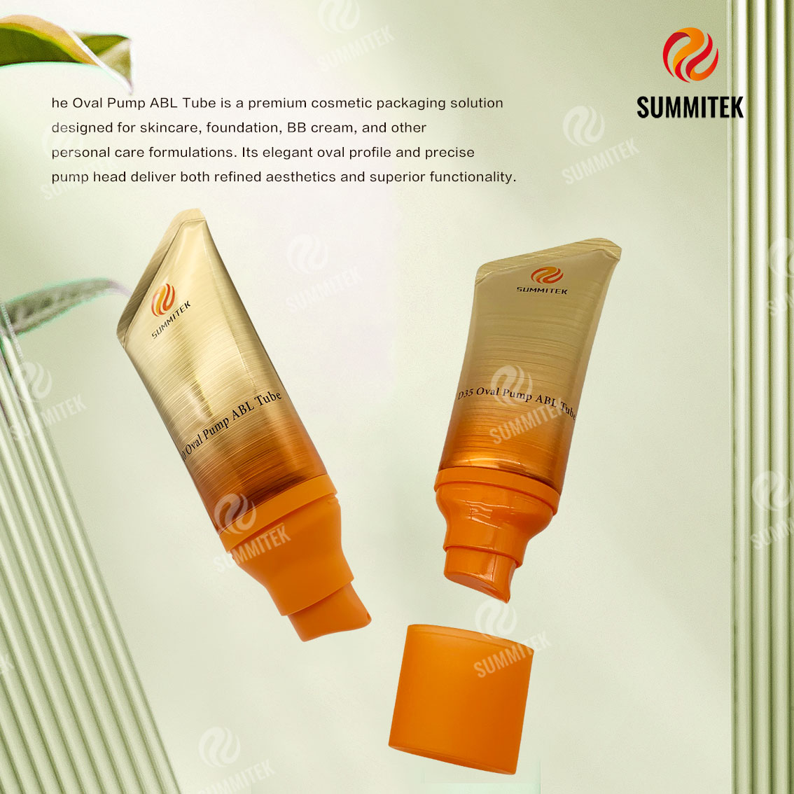 ABL Pump Tube | High Barrier Aluminum Plastic Skincare Tube