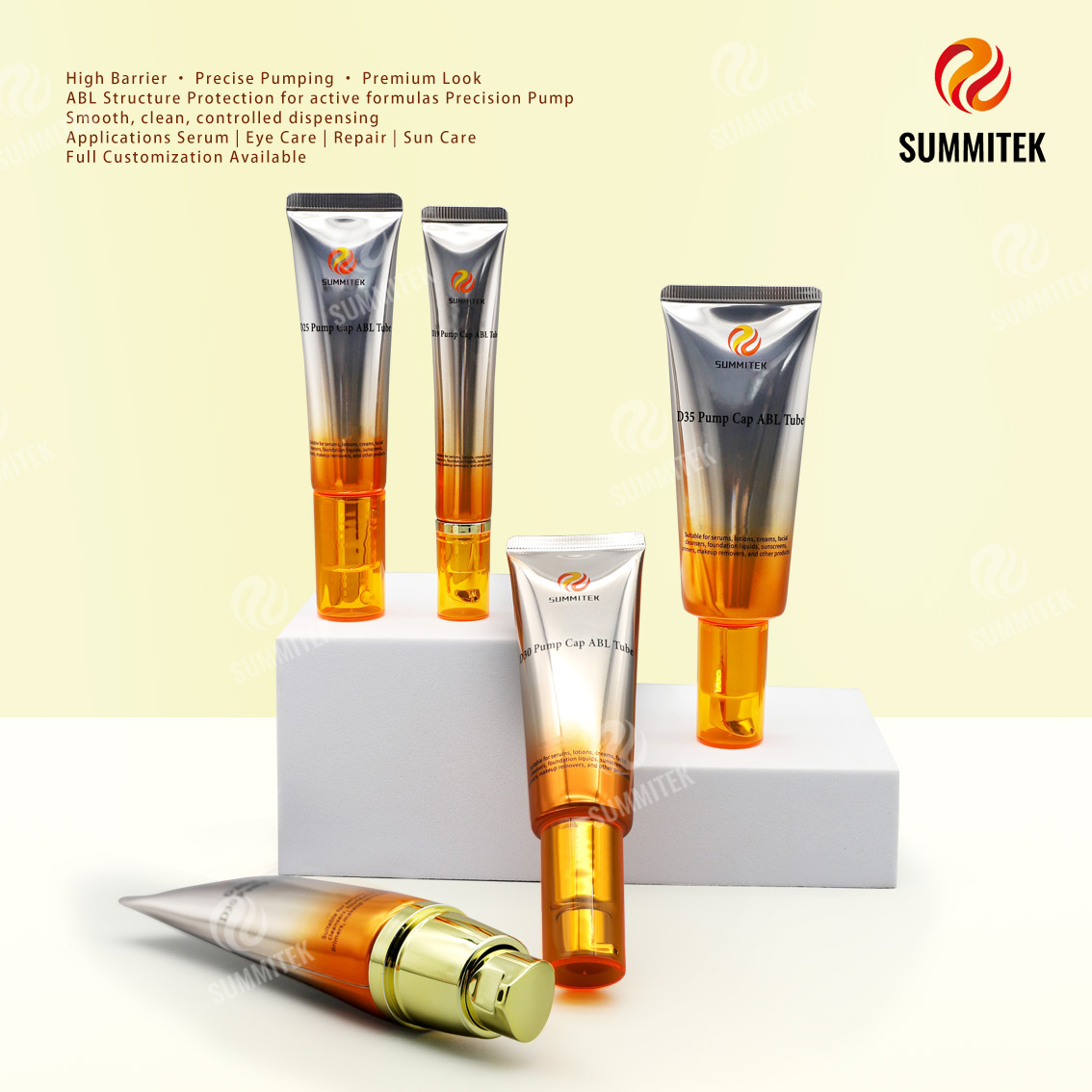 ABL Pump Tube | High Barrier Aluminum Plastic Skincare Tube