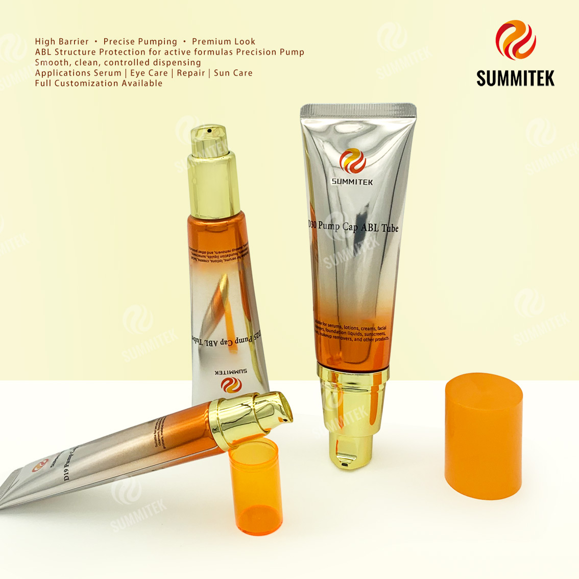 ABL Pump Tube | High Barrier Aluminum Plastic Skincare Tube