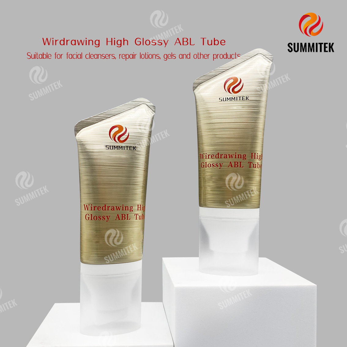Wiredrawing High Glossy ABL Tube | Brushed Aluminum Cosmetic Tube