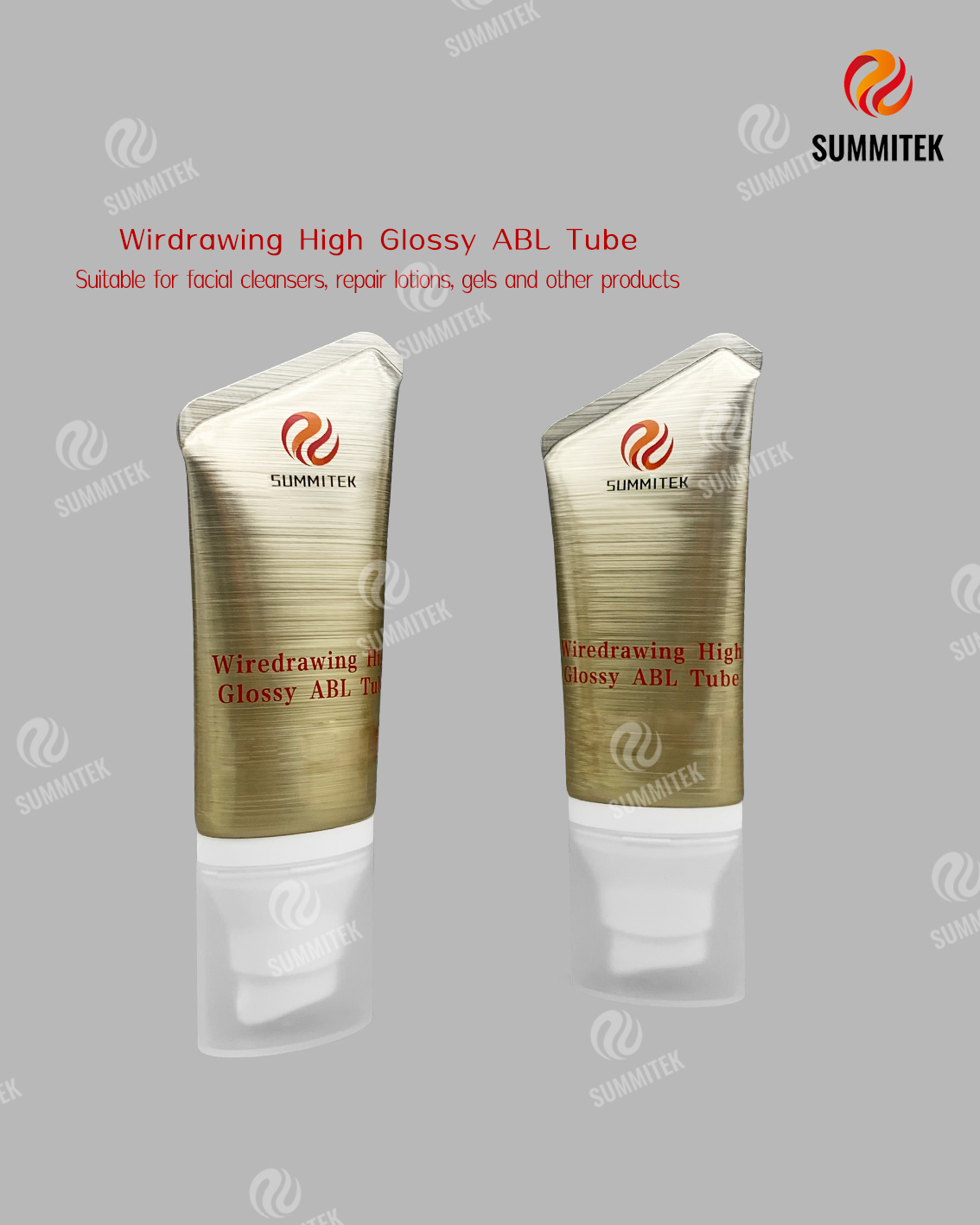 Wiredrawing High Glossy ABL Tube | Brushed Aluminum Cosmetic Tube