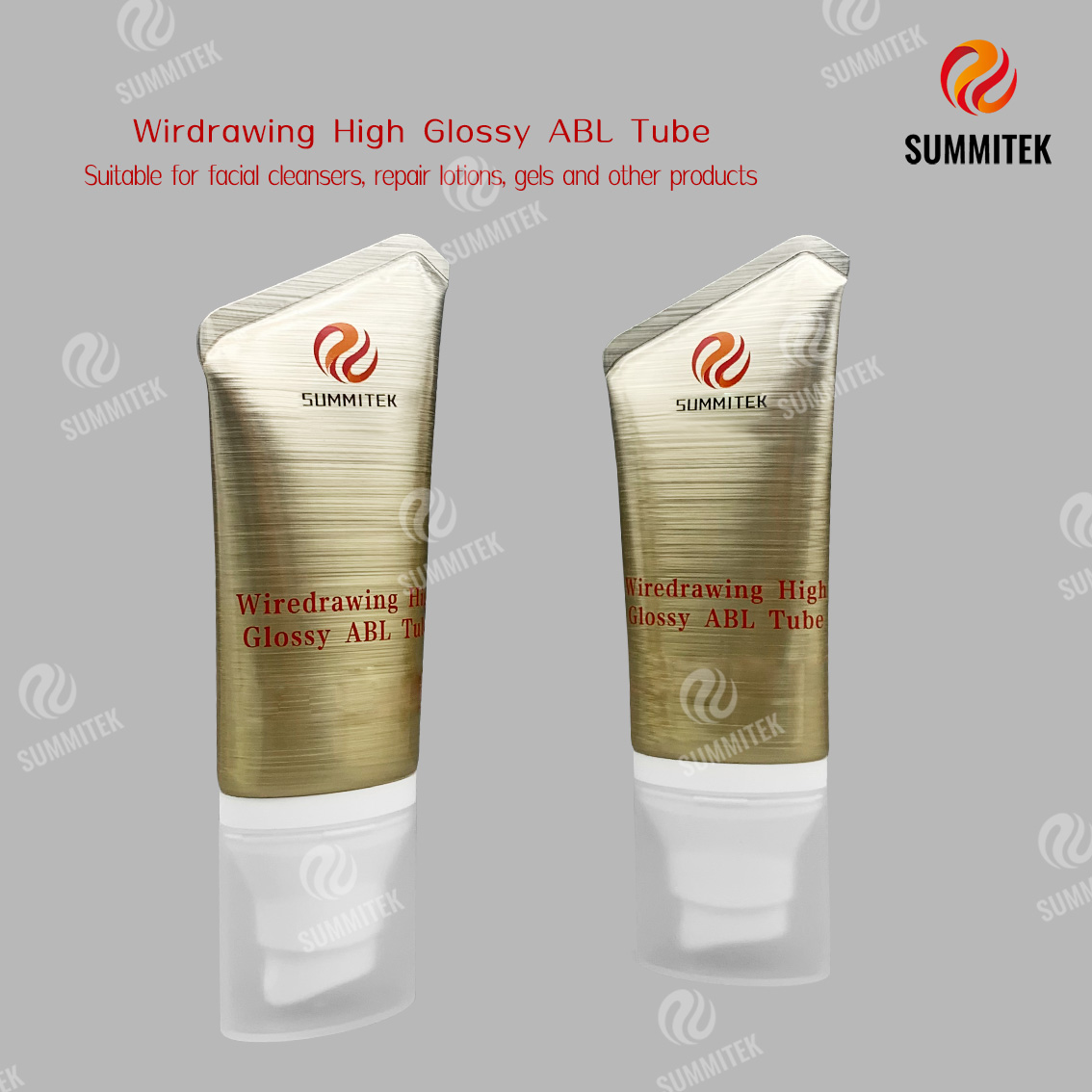 Wiredrawing High Glossy ABL Tube | Brushed Aluminum Cosmetic Tube