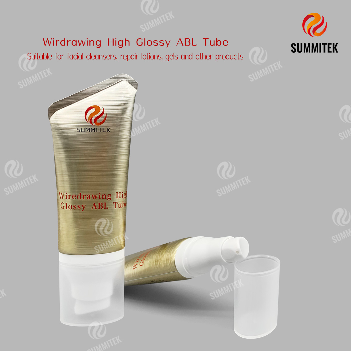 Wiredrawing High Glossy ABL Tube | Brushed Aluminum Cosmetic Tube