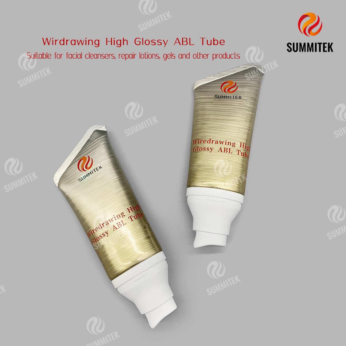 Wiredrawing High Glossy ABL Tube | Brushed Aluminum Cosmetic Tube