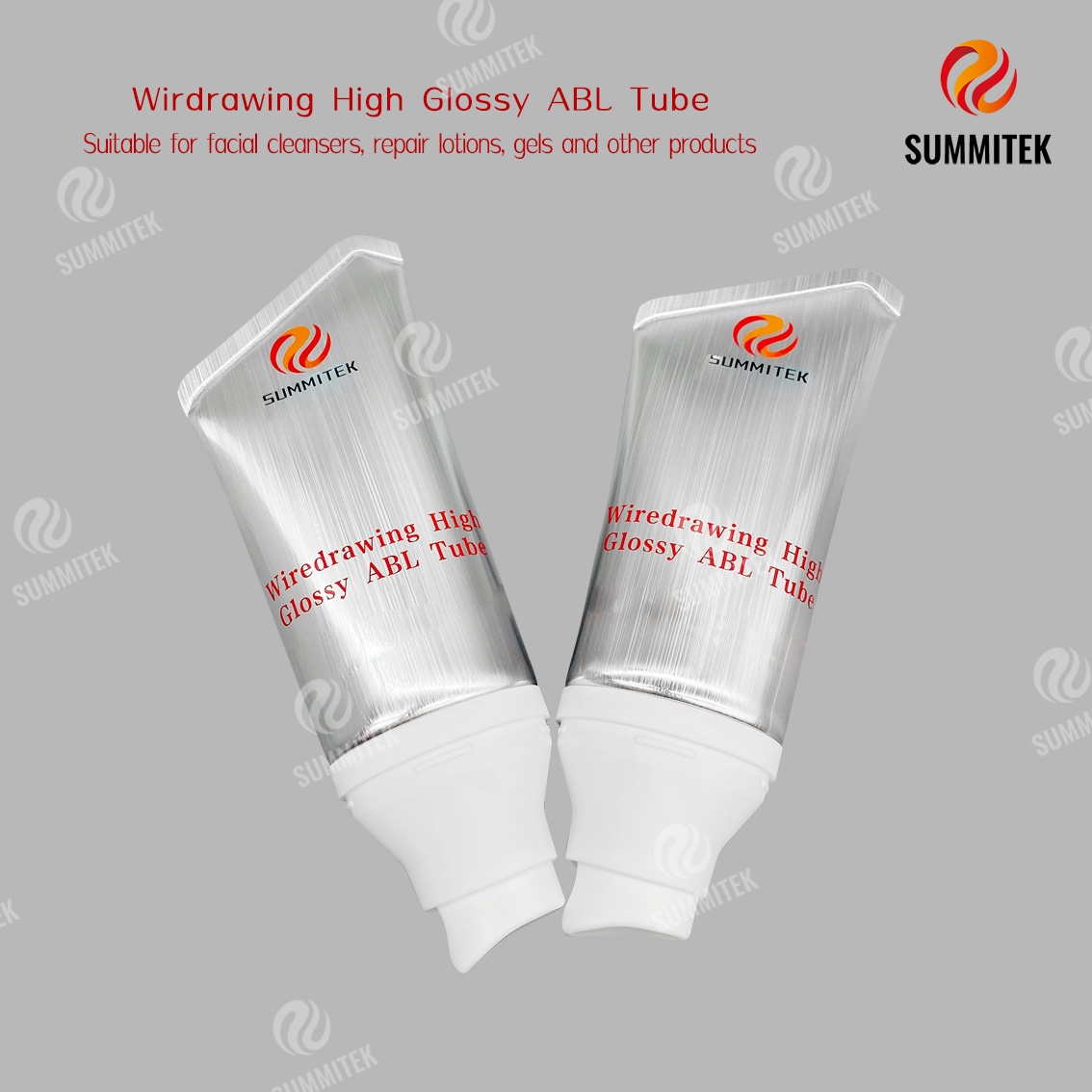 Wiredrawing High Glossy ABL Tube | Brushed Aluminum Cosmetic Tube