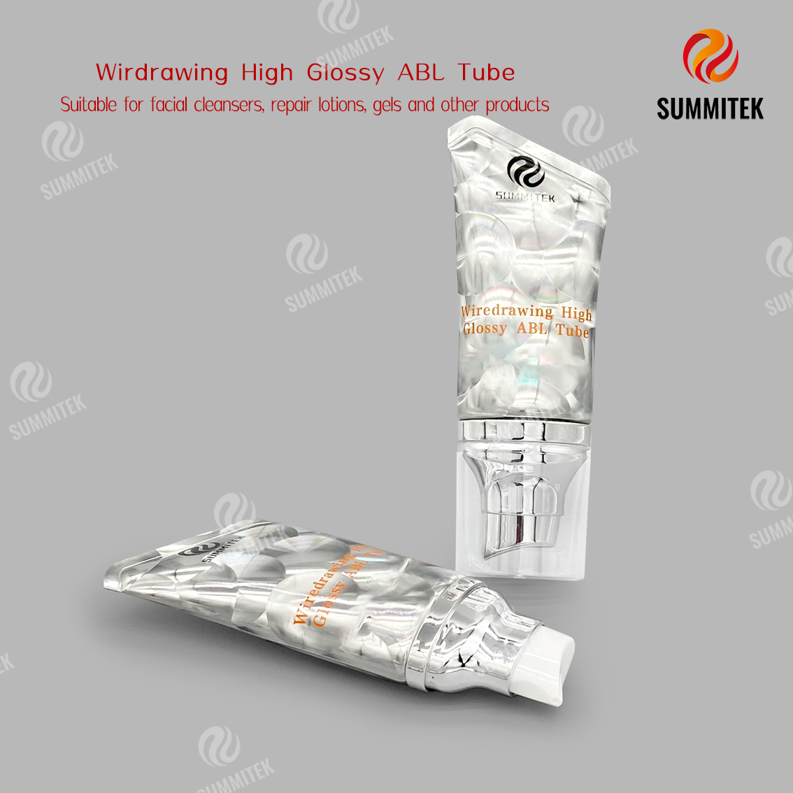 Wiredrawing High Glossy ABL Tube | Brushed Aluminum Cosmetic Tube
