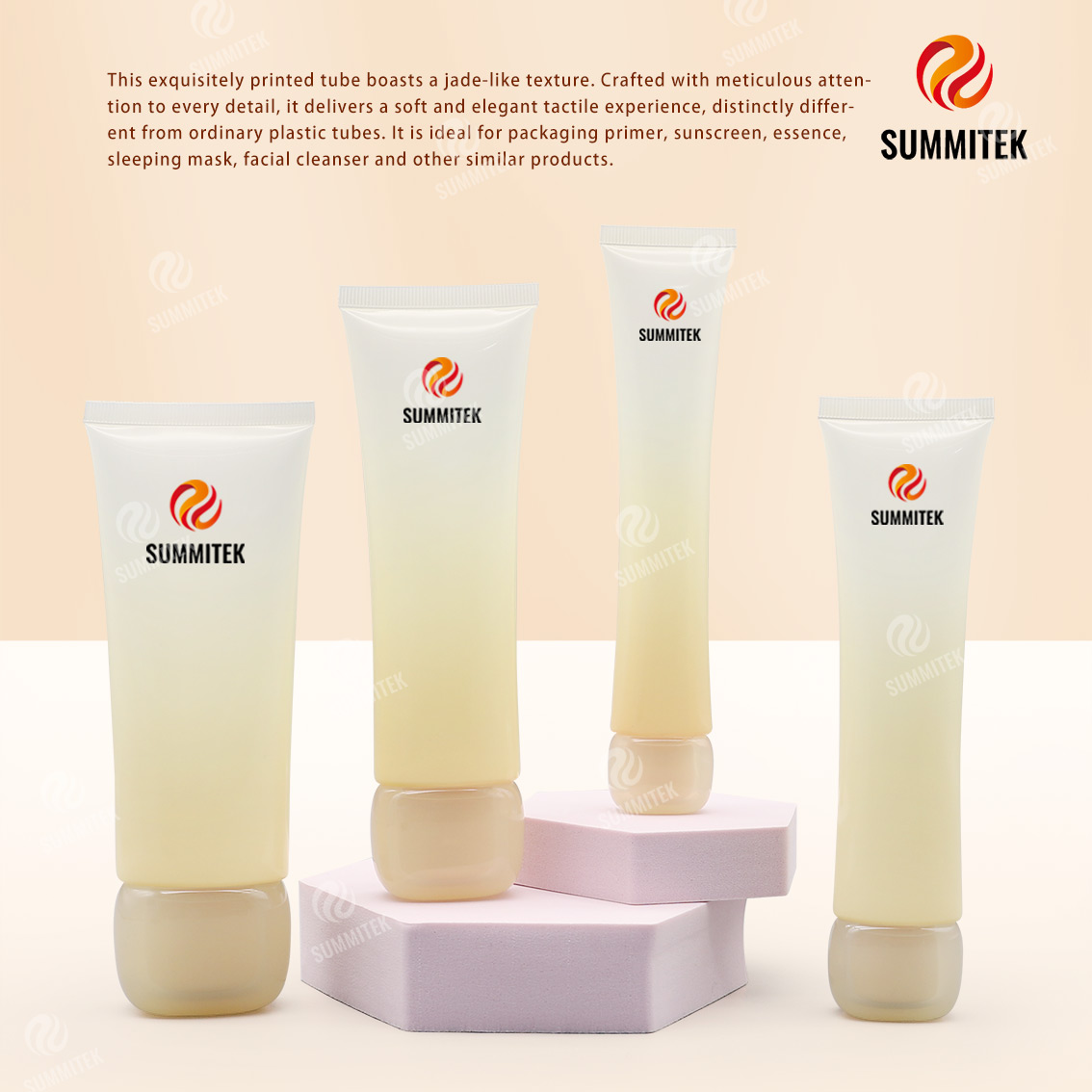 Jade Texture Tube | Soft Touch Varnish Cosmetic Squeeze Tube