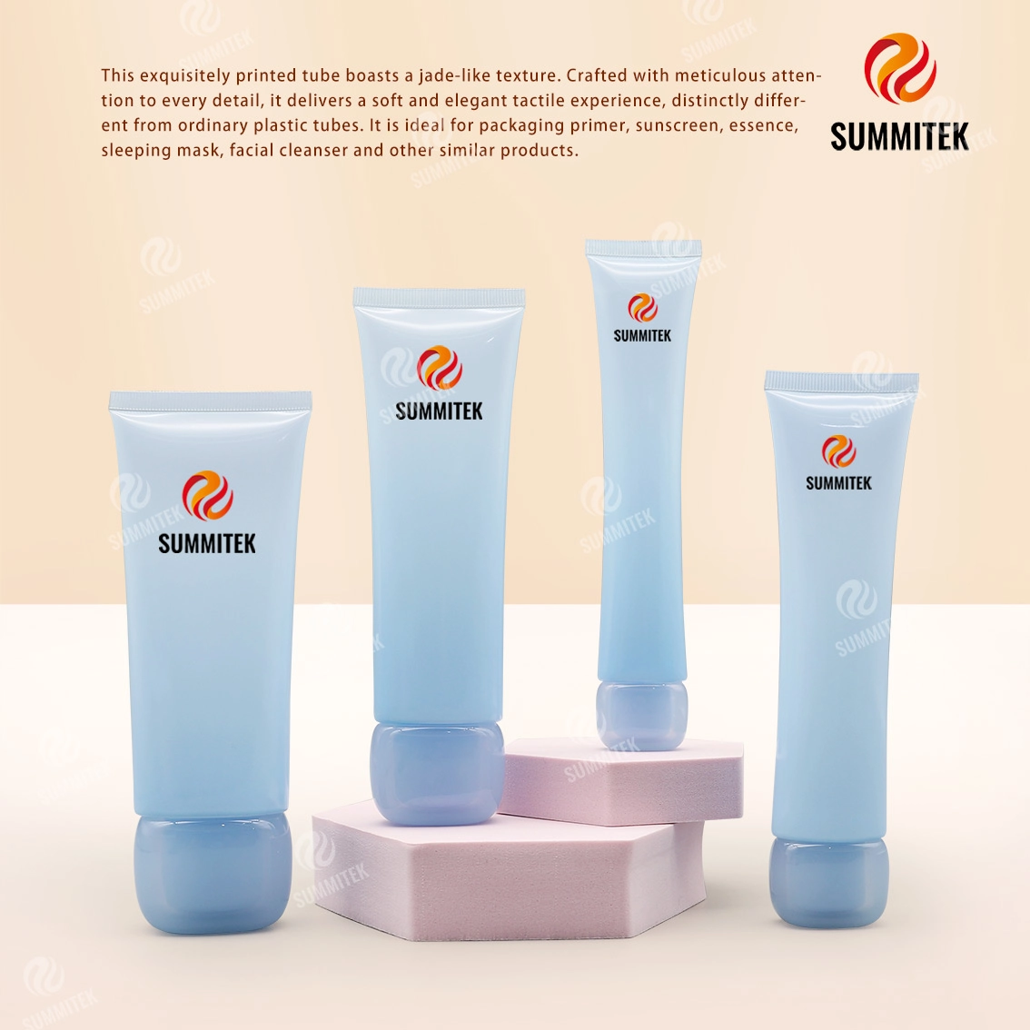 Jade Texture Tube | Soft Touch Varnish Cosmetic Squeeze Tube