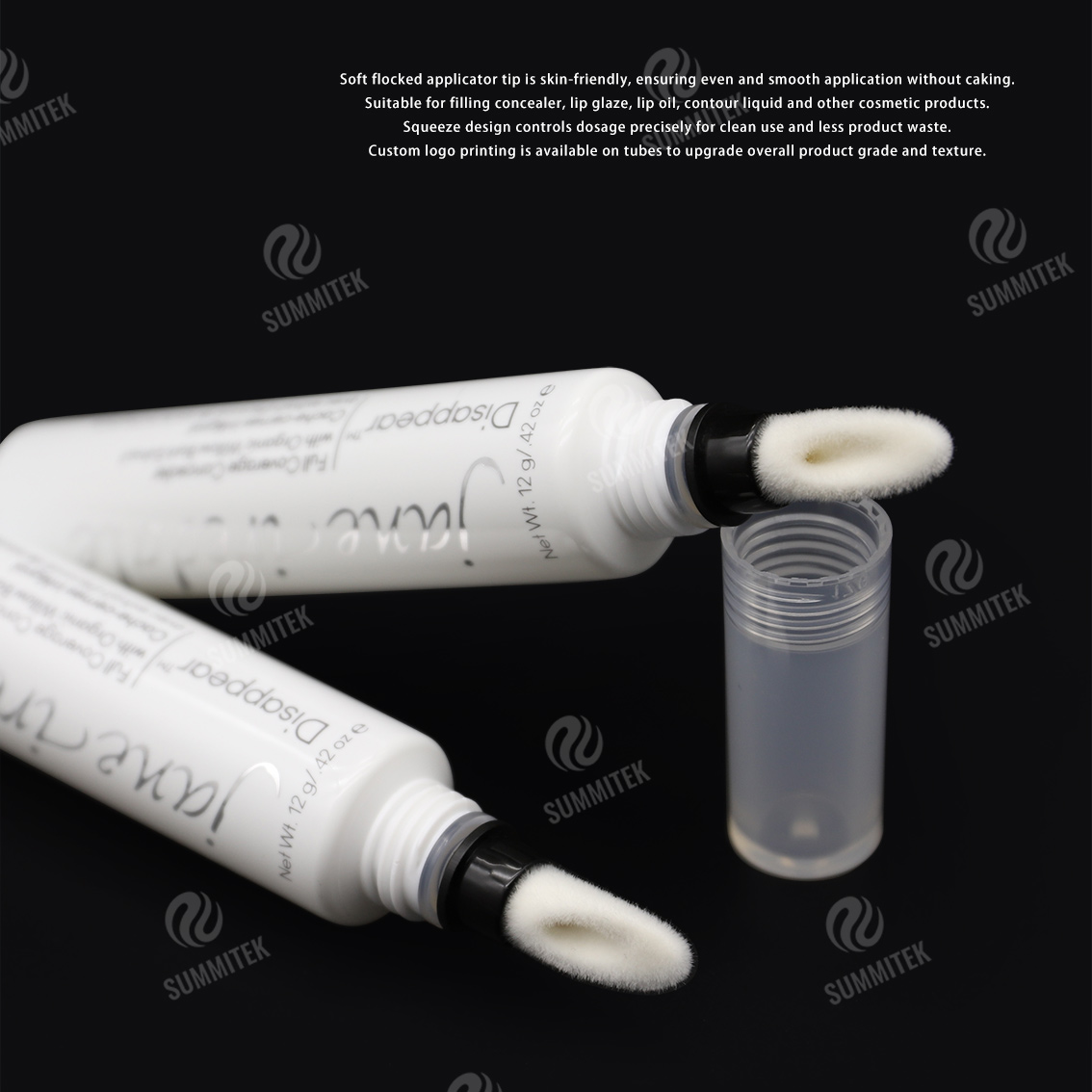 D19 Flocked Tip Tube | Soft Applicator Concealer Packaging