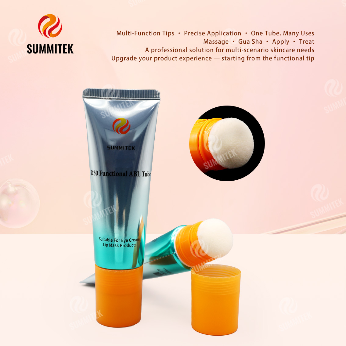 D30 Functional ABL Tube | Multi-Head Eye & Lip Care Packaging