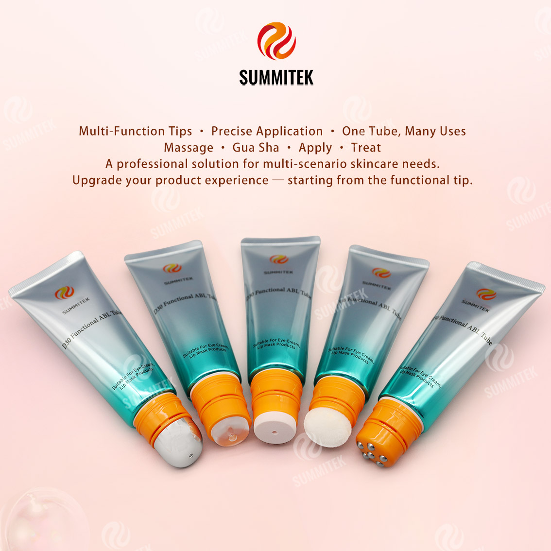 D30 Functional ABL Tube | Multi-Head Eye & Lip Care Packaging