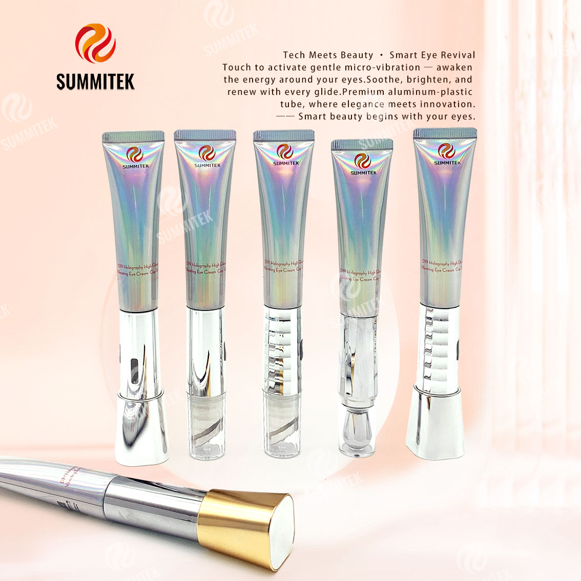 Vibrating Eye Cream Tube | Micro-Vibration Applicator Eye Serum Packaging