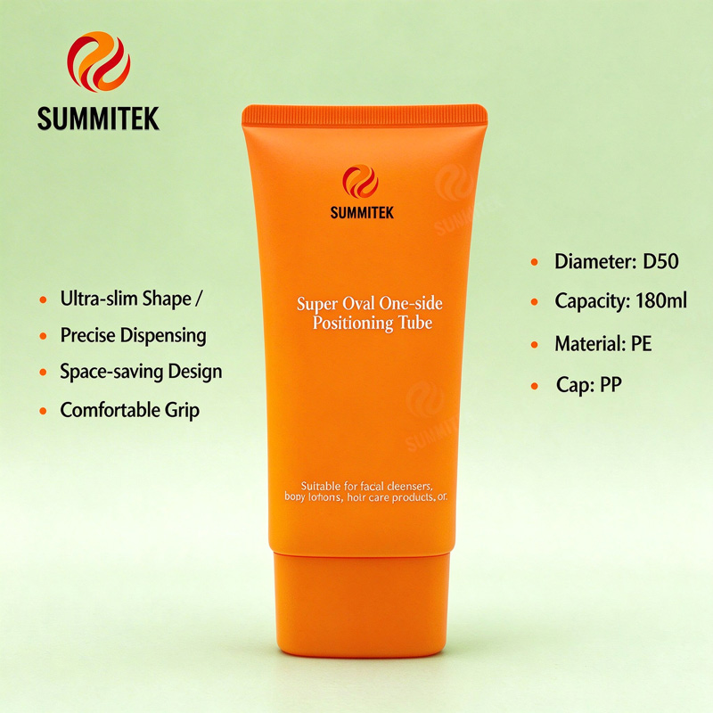 D50 Super Oval Flat Tube | Facial Cleanser & Body Lotion Packaging