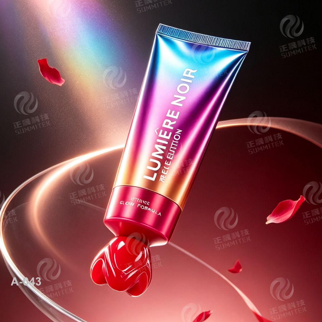 Heart-shaped Special Cap Tube | Gradient Iridescent Cosmetic Packaging