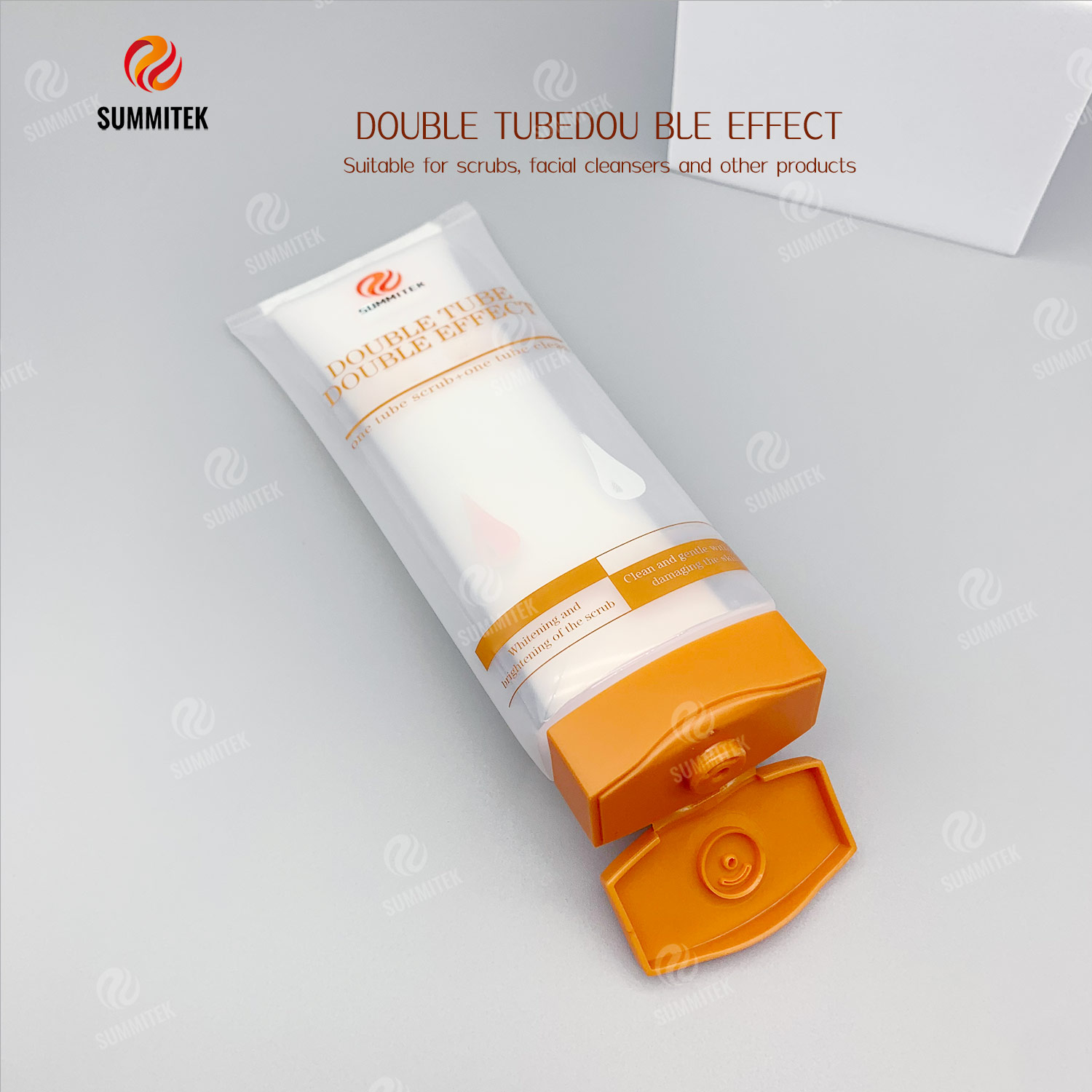 Dual Chamber Double Effect Tube | Two Formula One Tube Dual Dispensing Packaging