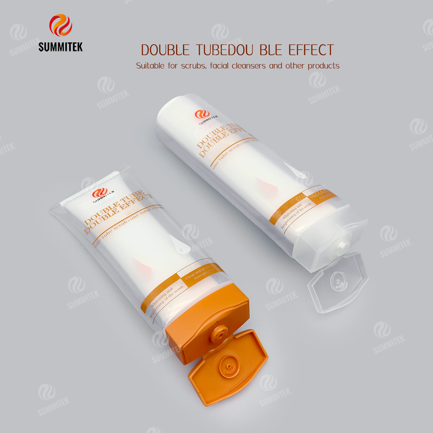 Dual Chamber Double Effect Tube | Two Formula One Tube Dual Dispensing Packaging