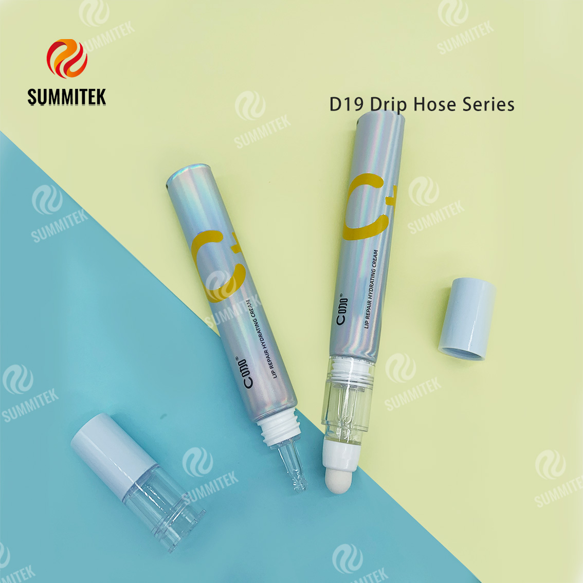 Multi-Applicator Deep Repair Tube | D16-D30 Custom Heads Serum Treatment Packaging