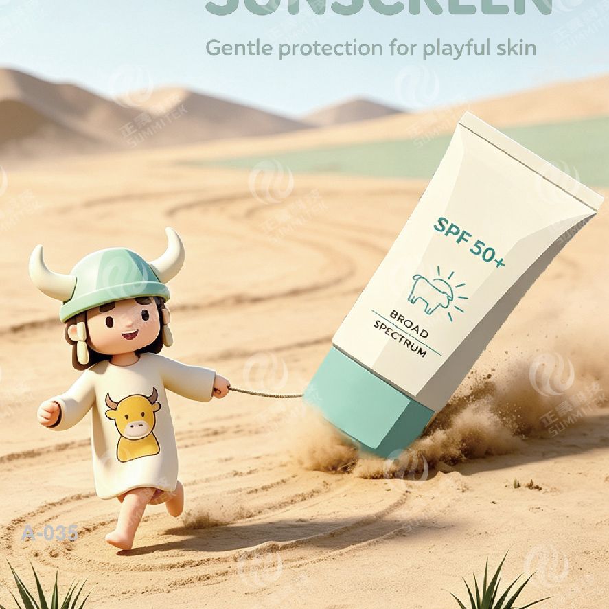Oval Shape Soft Tube | Flat Body Sunscreen & Skincare Packaging