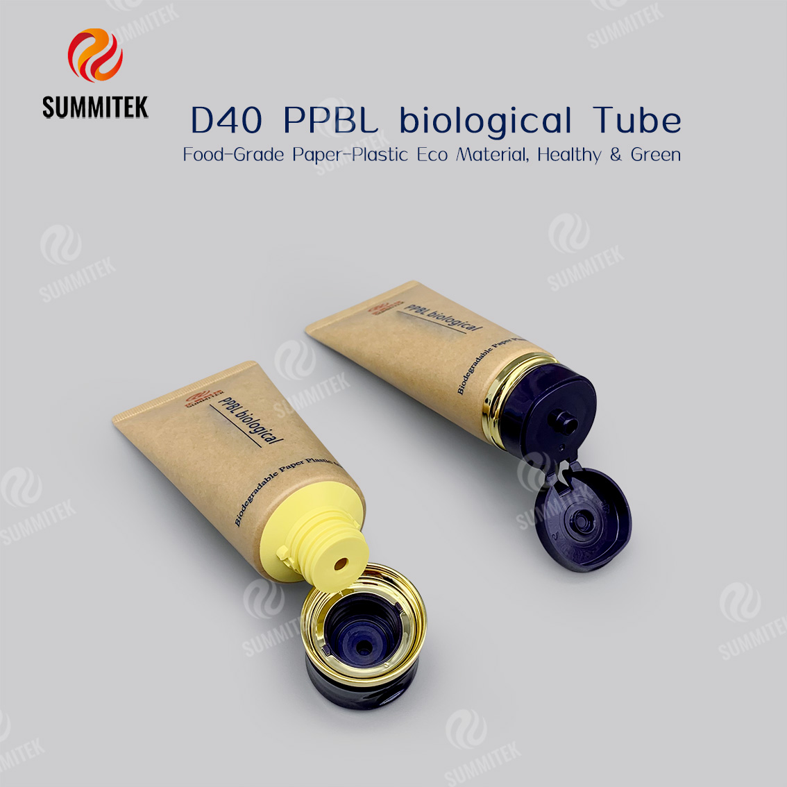 D40 Biodegradable Paper Tube | 60% PPBL Eco Cosmetic Packaging
