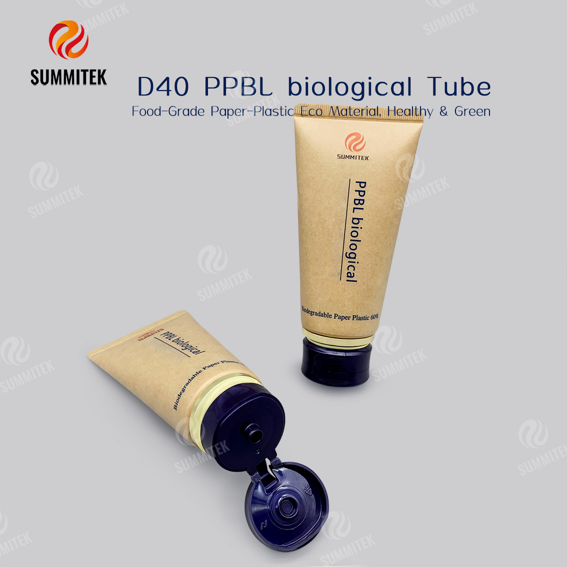 D40 Paper-Plastic Laminate Tube with 60 Percent Paper Content for Natural Beauty