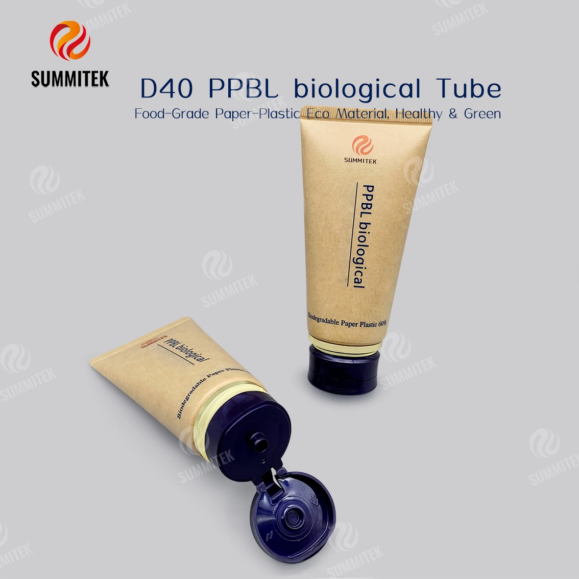 D40 Paper-Plastic Laminate Tube with 60 Percent Paper Content for Natural Beauty