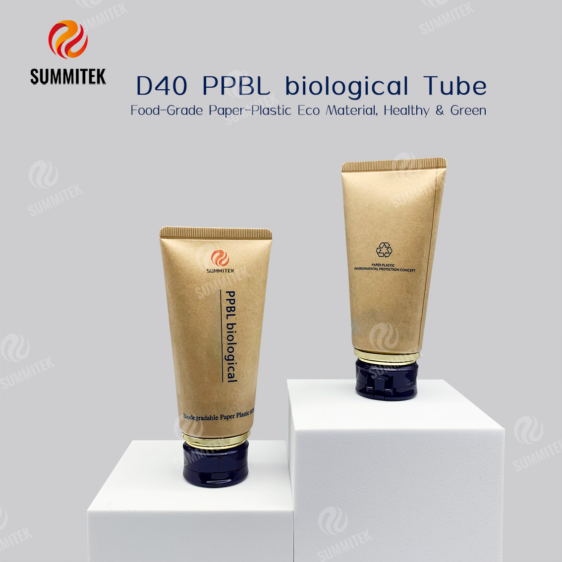 D40 Paper-Plastic Laminate Tube with 60 Percent Paper Content for Natural Beauty