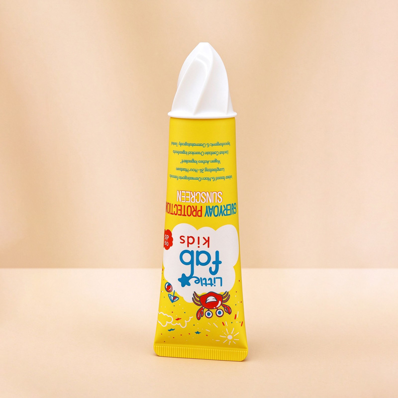 Kids Sunscreen and Moisturizer Tube with Ice Cream Push-On Cap
