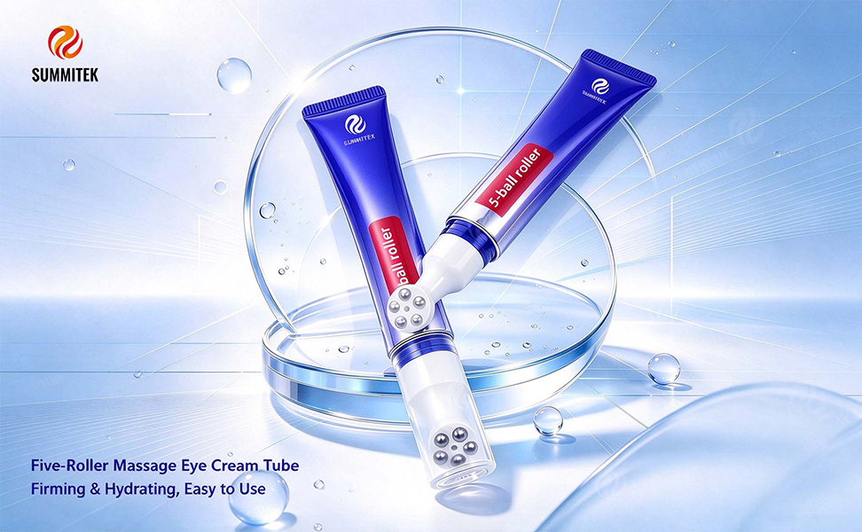 Five-Roller Massage Eye Tube vs. Single-Roller Eye Cream Tube