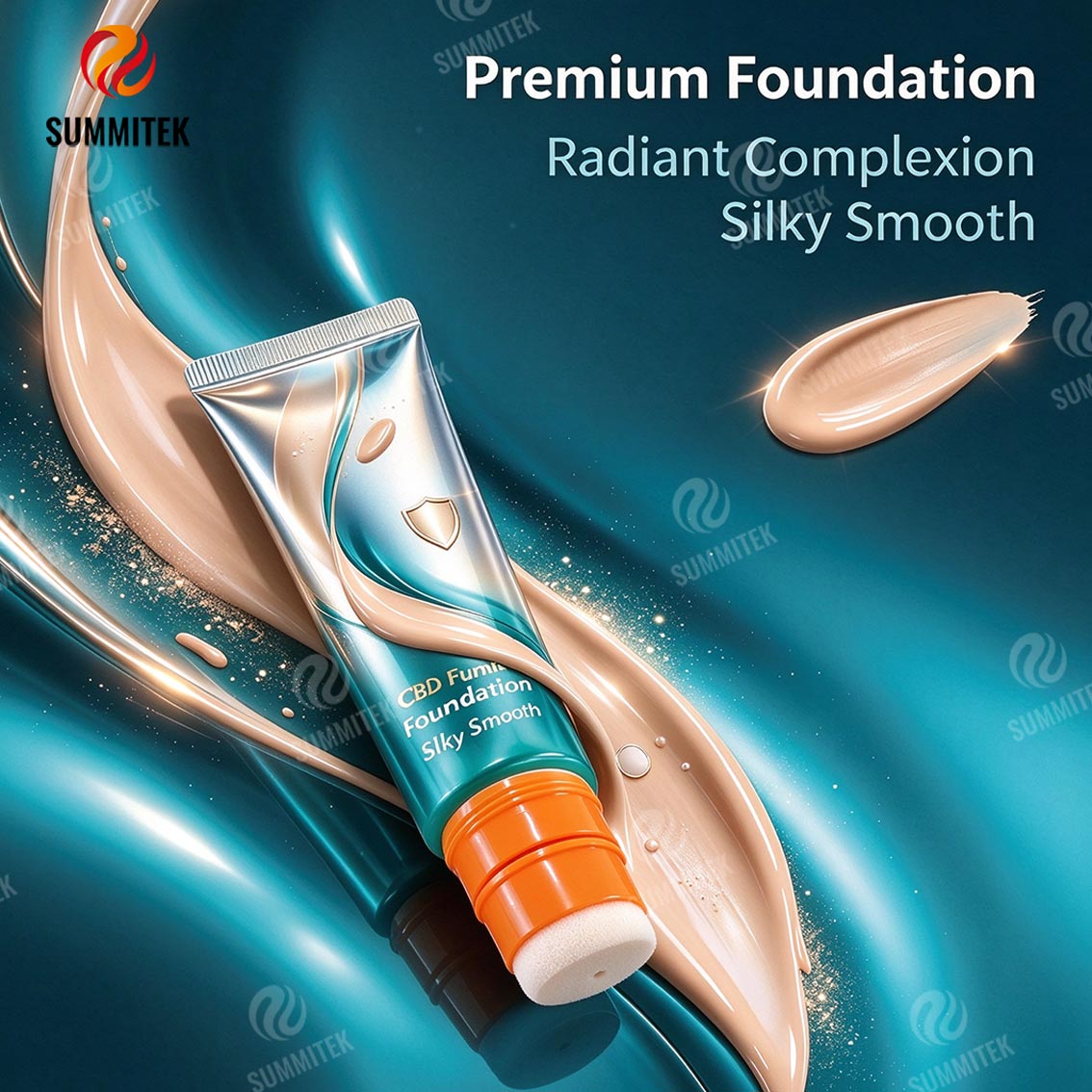 D30 Press-on Sponge Puff Applicator Tube for Liquid Foundation